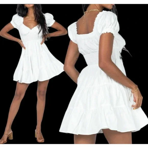 Princess Polly White DANIELA Mini dress - Picture 4 of 6